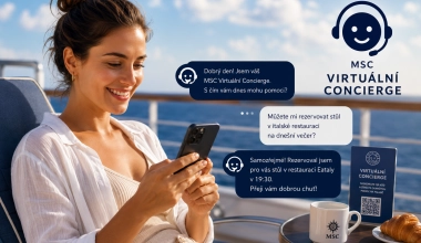 MSC Virtual Concierge - Váš osobní asistent na lodi komunikuje v češtině