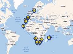 Mapa plavby