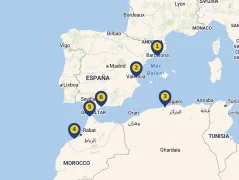 Mapa plavby