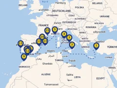 Mapa plavby