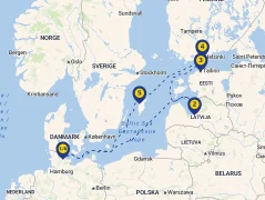 Mapa plavby