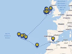 Mapa plavby