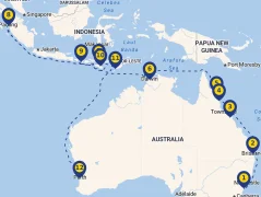 Mapa plavby