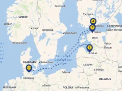 Mapa plavby