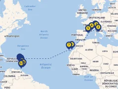 Mapa plavby