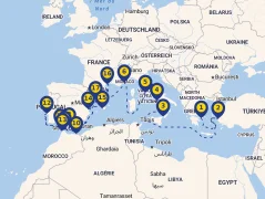 Mapa plavby