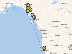 Mapa plavby