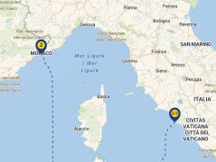 Mapa plavby