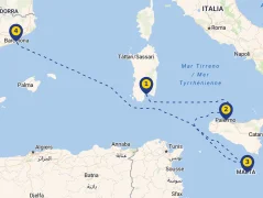 Mapa plavby