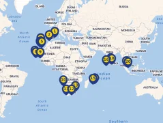 Mapa plavby