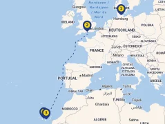 Mapa plavby