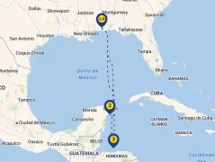 Mapa plavby