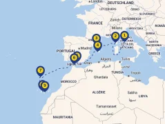 Mapa plavby
