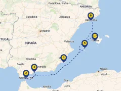 Mapa plavby