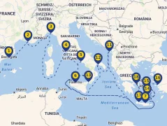 Mapa plavby