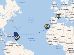 Mapa plavby