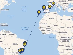 Mapa plavby
