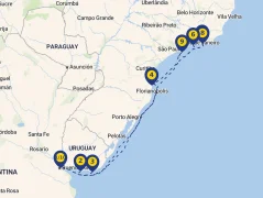 Mapa plavby