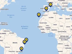 Mapa plavby