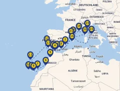 Mapa plavby