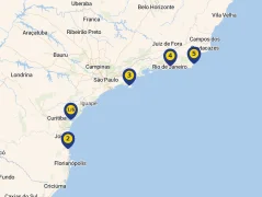 Mapa plavby