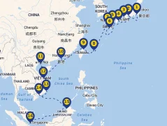 Mapa plavby