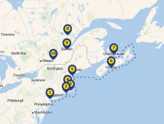 Mapa plavby