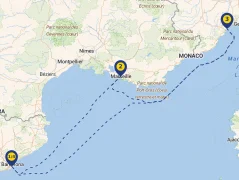 Mapa plavby