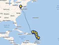 Mapa plavby