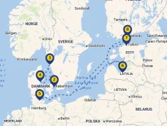 Mapa plavby