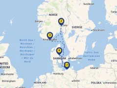 Mapa plavby